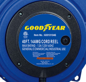 bobine résistante de tuyau de Goodyear de bobine de rallonge de robinet triple de 40ft avec le connecteur allumé par LED