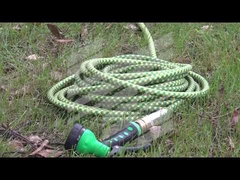 Tuyau d'arrosage de jardin en tissu flexible / Dévidoir de tuyau de 50m, dernière conception